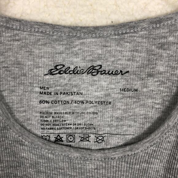 Eddie Bauer Ribbed Tank Top Gray Size Medium Activewear Cotton Blend - Picture 3 of 3